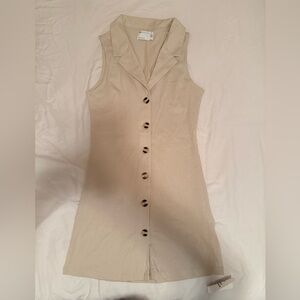 ASOS Beige Sleeveless Mini Dress